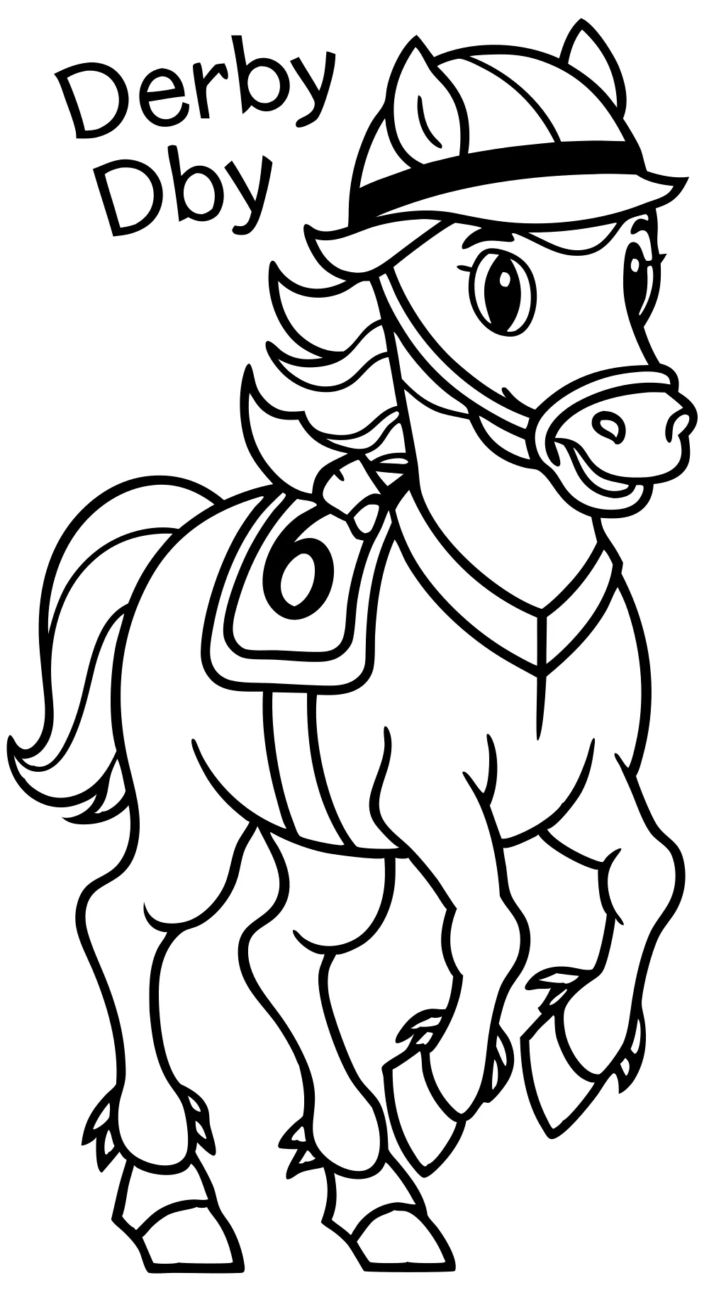 derby coloring pages